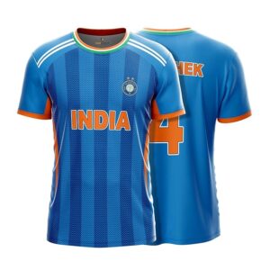1 New India T20 Cricket Jersey 2026 | Personalized Name & Number